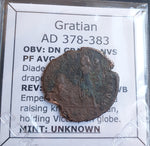 #o860# Nice Roman Bronze coin issued by Gratian from 378-383 AD