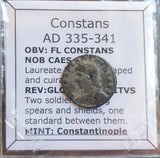 #o793# Roman Bronze coin issued by Constans from 335-341 AD