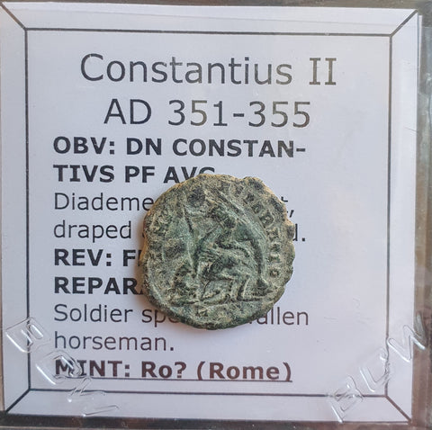 #o787# Roman Bronze coin issued by Constantius II from 351-355 AD