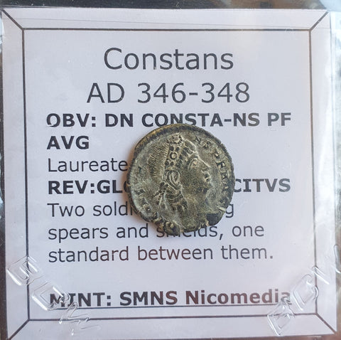 #o798# Roman Bronze coin issued by Constans from 346-348 AD