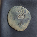 #o885# Spanish Countermarked 8 maravedis coin of Philip IV, 1654 AD