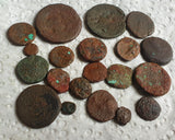 Lot of 20 Unidentified Sicilian Greek Bronze coins from 450-200 BC