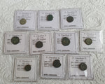 Lot of 10 professionally cleaned & identified Roman coins of Claudius II, 270 AD