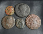 Ex-dealers lot of 10 Ancient bronze Roman coins from 51-307 AD