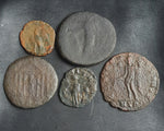 Ex-dealers lot of 10 Ancient bronze Roman coins from 51-307 AD