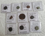 Lot of 10 Identified Islamic bronze coins from 711-1861 AD