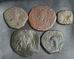 Ex-dealers lot of 10 Ancient Byzantine Bronze coins from 518-1204 AD