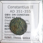 #p010# Roman Bronze coin issued by Constantius II from 351-355 AD