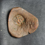 #o278# Spanish Countermarked 4 maravedis coin of Philip IV, 1655 AD