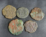 Ex-dealers lot of 10 Ancient bronze Roman coins of Constantius II from 347-361 AD