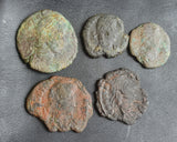 Ex-dealers lot of 10 Ancient bronze Roman coins of Constantius II from 347-361 AD