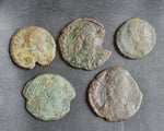 Ex-dealers lot of 10 Ancient bronze Roman coins of Constantius II from 347-361 AD