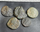 Ex-dealers lot of 10 Ancient bronze Roman coins of Constantius II from 337-361 AD