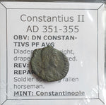 #N405# Roman Bronze coin issued by Constantius II from 351-355 AD