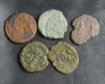 Ex-dealers lot of 10 Ancient bronze Roman coins of Constantius II from 337-355 AD