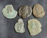 Ex-dealers lot of 10 Ancient bronze Roman coins of Constantius II from 348-355 AD