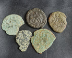 Ex-dealers lot of 10 Ancient bronze Roman coins of Constantius II from 348-355 AD