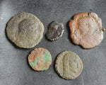 Ex-dealers lot of 10 Ancient bronze Roman coins from 337-435 AD