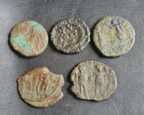 Ex-dealers lot of 10 Ancient bronze Roman coins from 337-435 AD