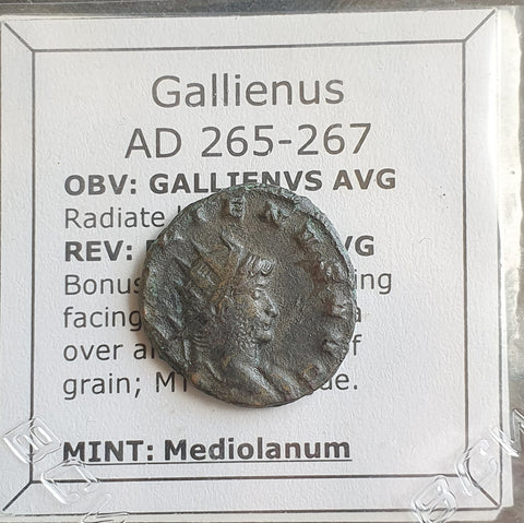 #k026# Roman Antoninianus coin of Gallienus from 265-267 AD