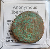 #o876# Large Iberian Greek City Issue Bronze Coin of Castulo from 180-25 BC