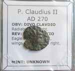 #o763# Roman posthumous Antoninianus coin of Claudius II from 270 AD