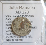 #K352# Roman silver fouree denarius coin of Julia Mamaea from 223 AD