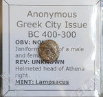 #o417# Anonymous silver Greek city issue Obol from Lampsakos from 400-300 BC