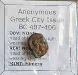 #N908# Anonymous Sicilian Greek coin from Himera, 407-406 BC