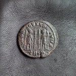 #P002# Roman Bronze coin issued by Constantius II from 330-348 AD