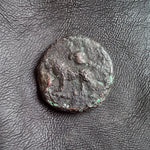 #P027# Cyprus Greek Bronze Coin of King Evagoras II from Salamis 361-351 BC