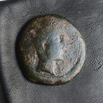 #N588# Large Iberian Greek City Issue Bronze Coin of Castulo from 180-25 BC