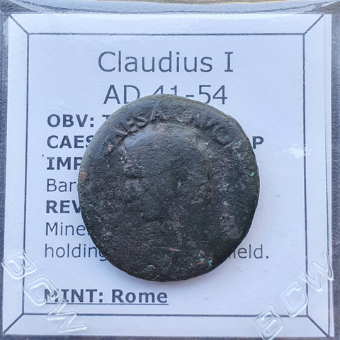 #p177# Roman Ae As coin of Claudius I from 41-42 AD