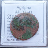 #P103# Roman bronze Ae As coin of Agrippa from 37-41 AD