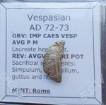 #p170# Roman silver denarius coin of Vespasian from 72-73 AD