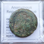 #N974# Anonymous Roman Republican Æ AS coin from 157-156 BC