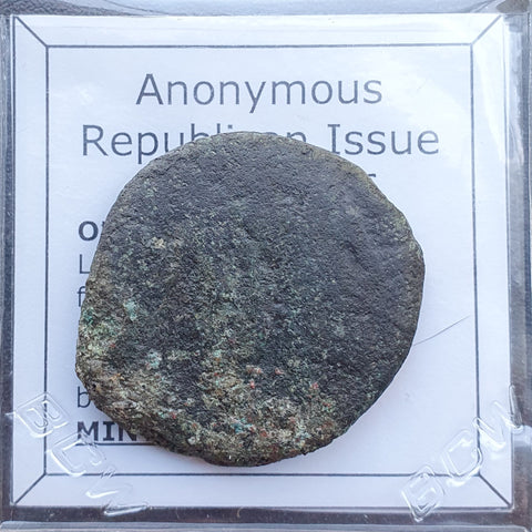 #N978# Anonymous Roman Republican Æ AS coin from 157-156 BC