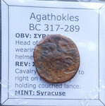 #n917# Sicilian Greek coin of Agathokles from Syracuse, 317-289 BC