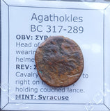 #n917# Sicilian Greek coin of Agathokles from Syracuse, 317-289 BC