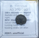 #n648# Roman barbarous issue coin of Tetricus I from 270-280 AD