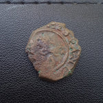 #p156# Spanish Medieval 4 maravedis coin of Philip IV from 1621-1626 AD