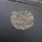 #o881# Spanish Castile dinero coin of Alfonso VIII from 1158-1214 AD