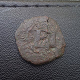 #p173# Spanish copper 4 Cornados coin of Philip III from 1608-1621 AD