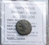 #P215# Anonymous Roman Provincial Issue Bronze Coin of Tarsos from 100-200 AD