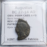 #N930# Roman provincial bronze coin of Augustus from BC 27-14 AD (Spain)