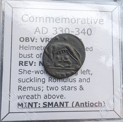 #o846# Commemorative Roman Bronze coin issued by Constantine I from 330-340 AD