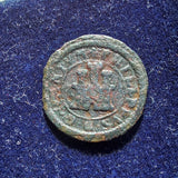 #N851# Spanish Medieval 2 maravedis coin of Philip III from 1598 AD