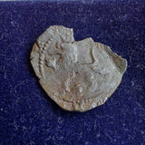 #p149# Spanish Medieval 2 maravedis coin of Philip II from 1580-1591 AD