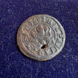 #P206# Spanish Medieval 2 maravedis coin of Philip III from 1603 AD