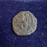 #P150# Spanish Medieval 2 maravedis coin of Philip III from 1600-1620 AD